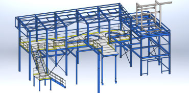 Plateforme intégrant réhausse de bâtiment