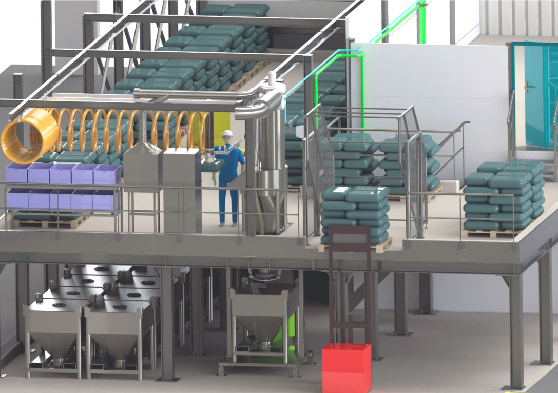 Implantation ligne production
